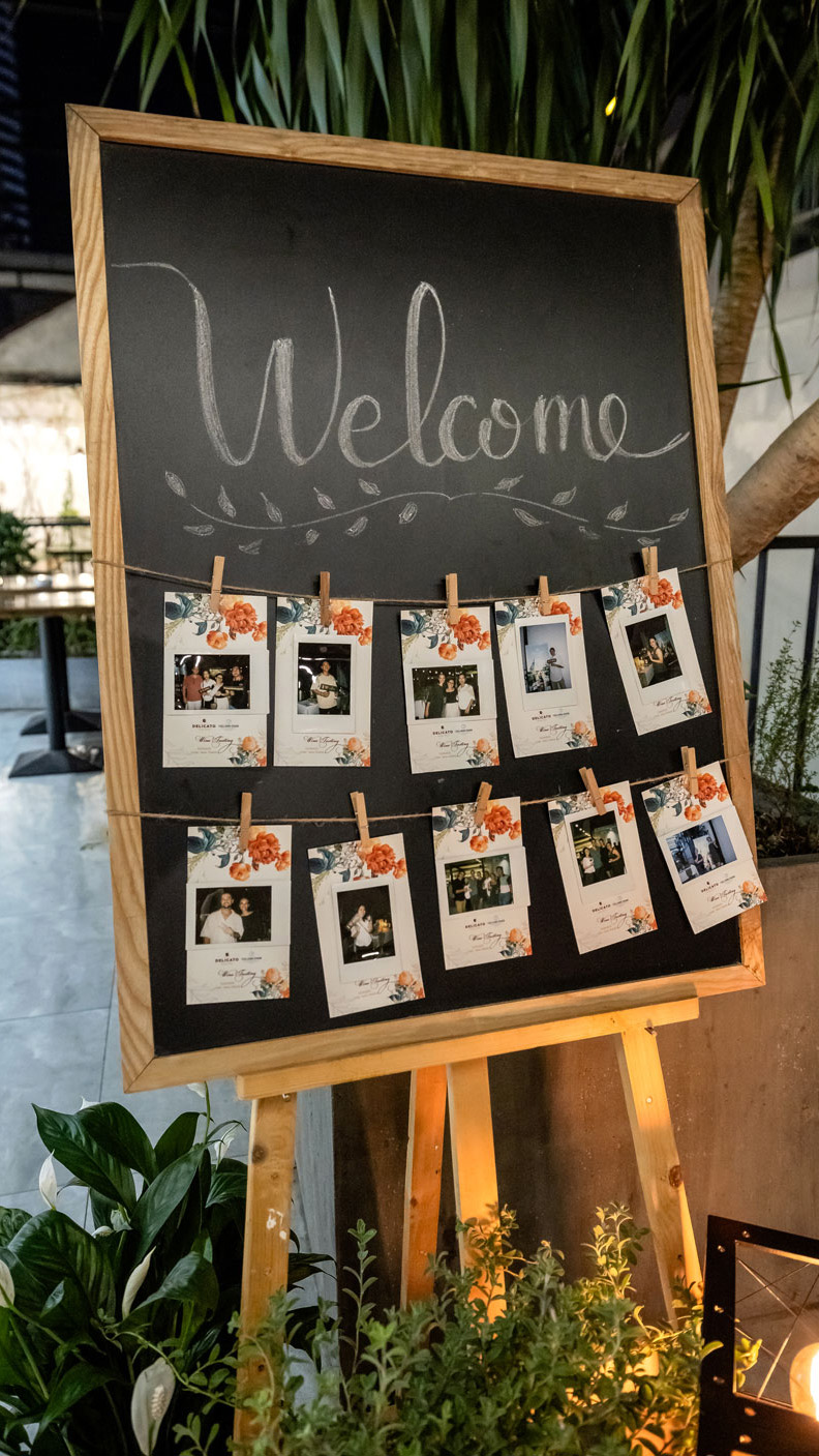 Welcome board decoration for special events