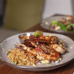 Grilled Cajun Prawns